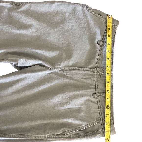 Eddie Bauer 100% cotton agave green khaki  denim style pants size S - Picture 7 of 10